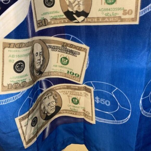 J/E/T STRTWR Texas Hold 'Em Casino Money Poker Size L Shirt S/S Button - Picture 12 of 12